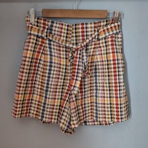 ✨ Multicolor Plaid Women Shorts